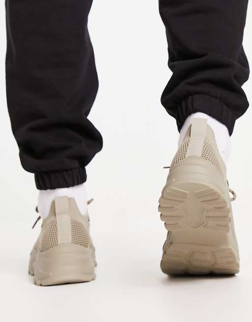 ASOS DESIGN Tech Sockensneaker in Stone ASOS