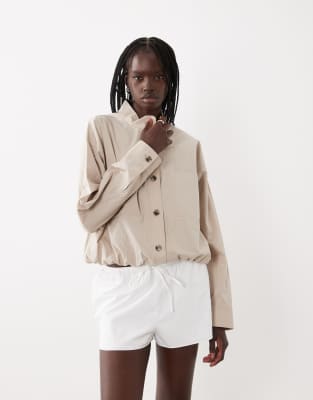 Asos Design Techy Runner Shorts In White