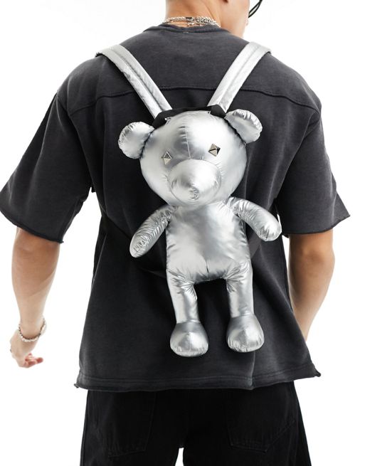 FhyzicsShops DESIGN teddy bear bag in silver