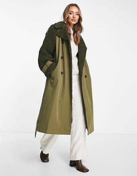 WOMEN FASHION Coats Combined Asos Long coat discount 58% Blue 38                  EU 