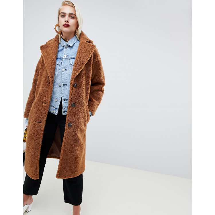 ASOS DESIGN teddy coat