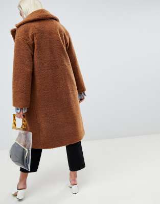 asos petite teddy coat