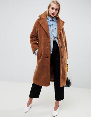 Asos teddy sale bear coat