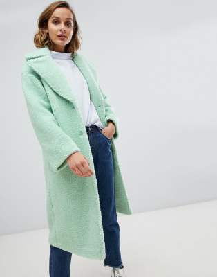 asos design teddy coat