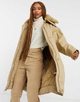 asos design teddy coat