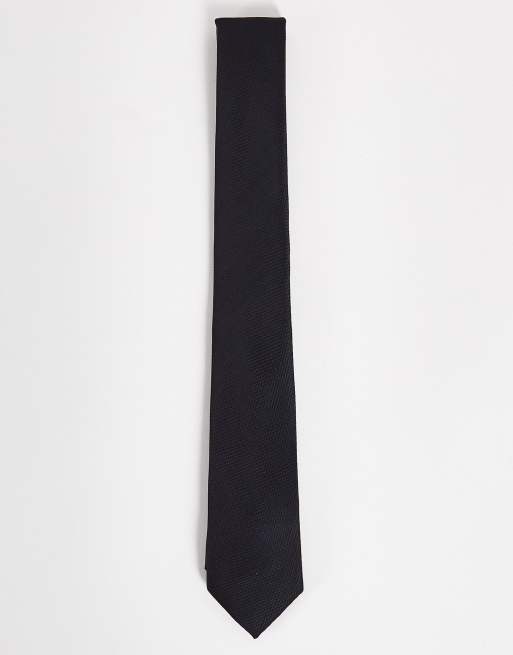 ASOS DESIGN - Tekstureret slips i sort