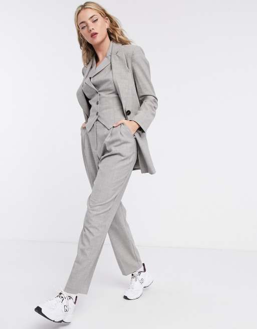 ASOS DESIGN – Teksturowany 3-częściowy garnitur w kolorze taupe, 3 z 4