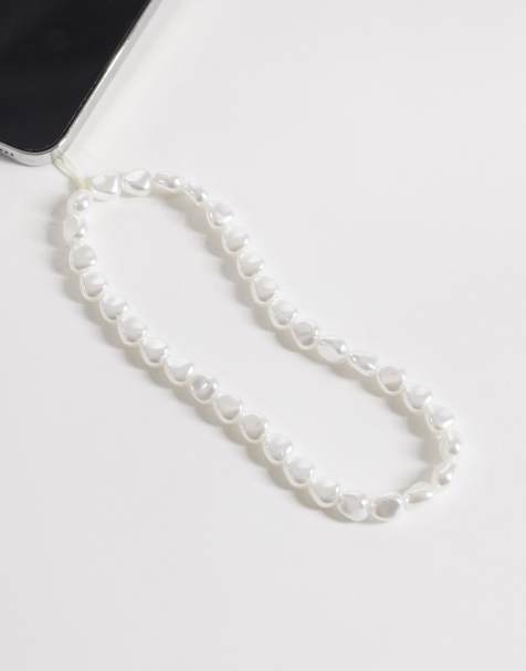 ASOS DESIGN - Telefoonbandje met imitatieparels - view 1