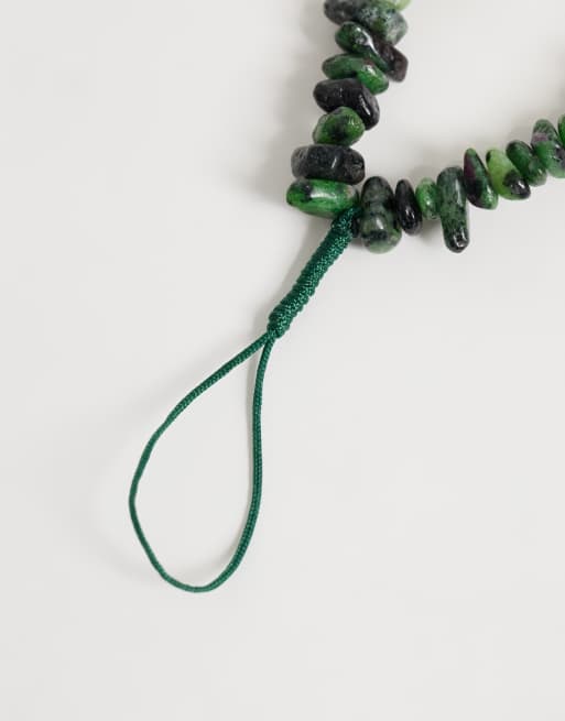 ASOS DESIGN - Telefoonhangertje met scherfjes halfedelsteen, 2 van 3