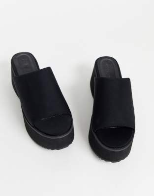 asos black flatforms