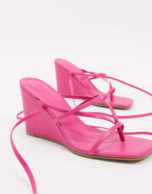 Asos on sale pink wedges