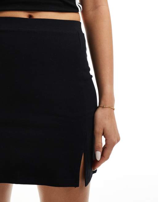 ASOS DESIGN tennis skort in black