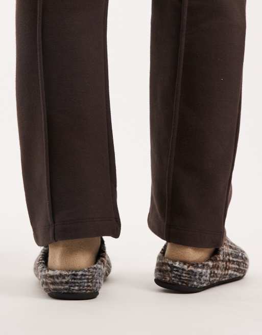ASOS DESIGN - Ternede mule-hjemmesko med børstet finish og fleecefor, 3 af 4