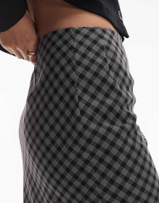ASOS DESIGN - Ternet midi-nederdel i 90'er-stil, 3 af 5