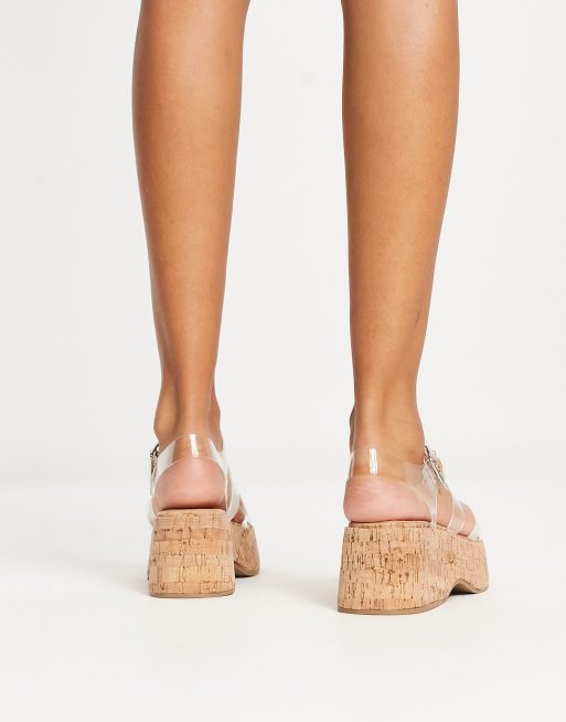 ASOS DESIGN - Terra - Flatform-fiskersandaler med gennemsigtig overdel , 2 af 4