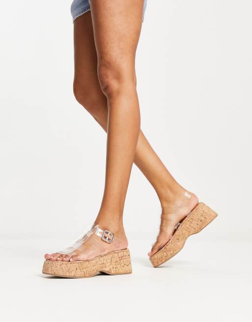 ASOS DESIGN - Terra - Flatform-fiskersandaler med gennemsigtig overdel , 4 af 4