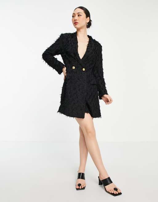 Asos black 2024 blazer dress