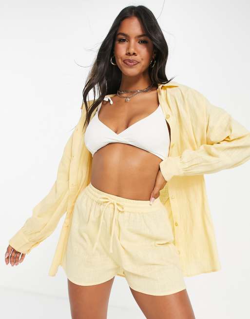 Yellow deals beach shirt