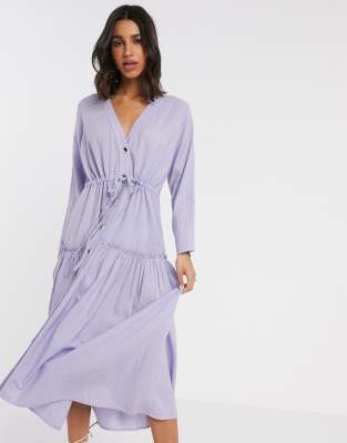 asos lilac maxi dress