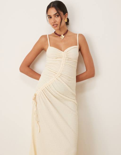 drawstring ruched bodycon dress Drawstring Ruched Bodycon Sleeveless Mini Dress main image 1