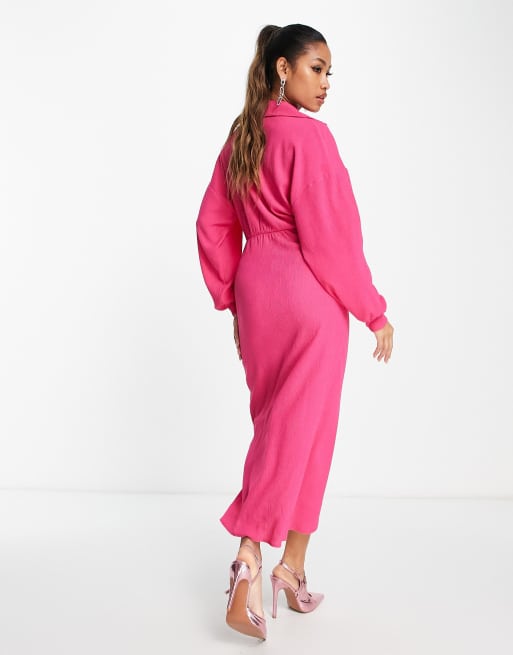 open lace back dress ASOS. Pink wrap dress size 36 – Hibuy market main image 1