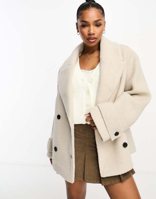 Cream sales peacoat women s