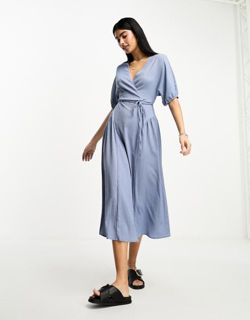 Gap side clearance button wrap dress