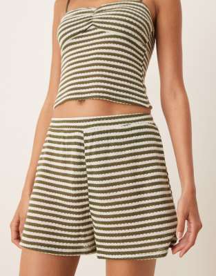 Asos Design Textured Crochet Shorts