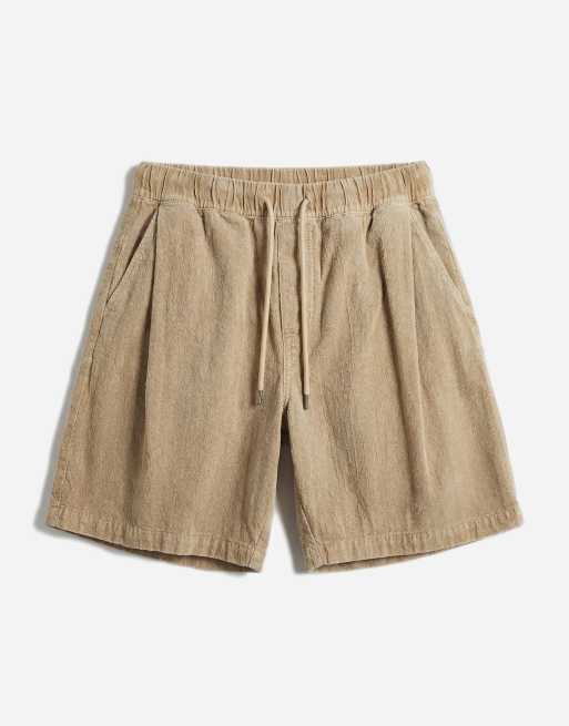 ASOS DESIGN textured jorts in mid length in beige (part of a set), 6 of 7