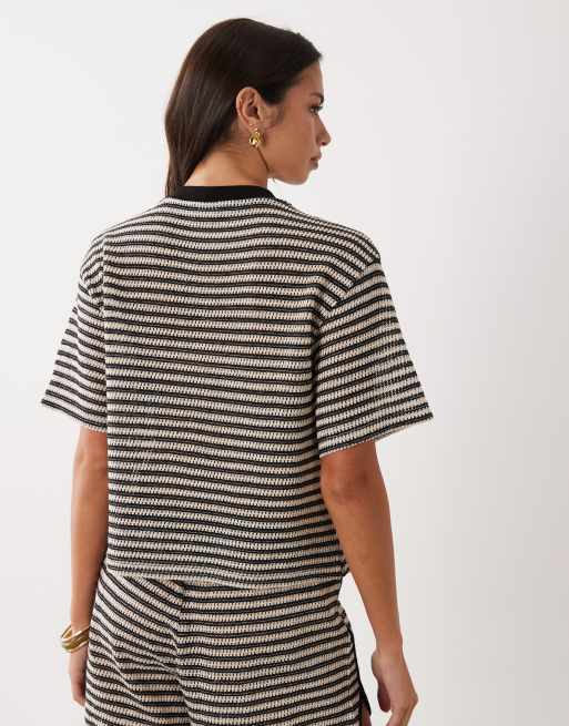ASOS DESIGN textured knit boxy cardigan in mono (part of a set), 4 of 4