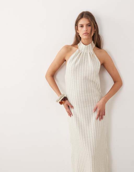 hal plaster long sleeve knit midi dress Green Keyhole Knit Midi Dress – self-portrait-US