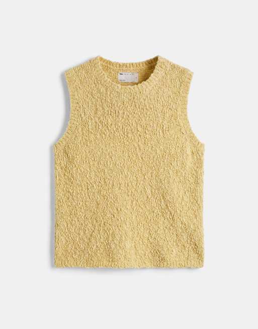 ASOS DESIGN textured knit tank top in green, 5 of 8