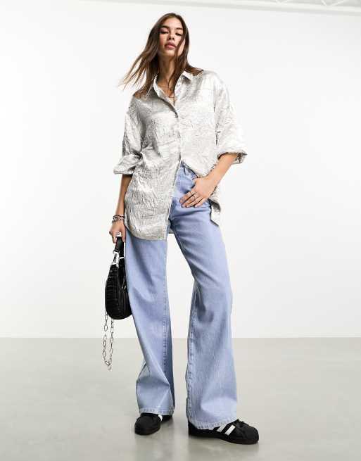 Zara is everything  Metallic pants outfit, Stylish outfits, Metallic jeans