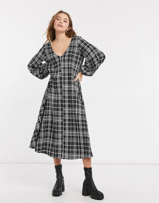 Plaid dress outlet asos