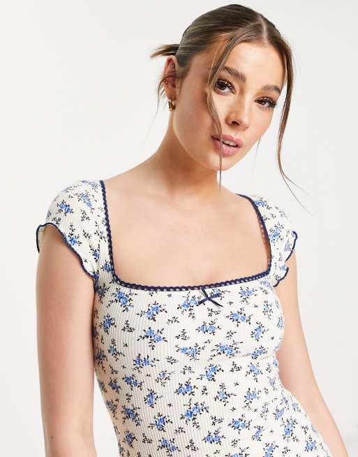 Ditsy cheap dress asos