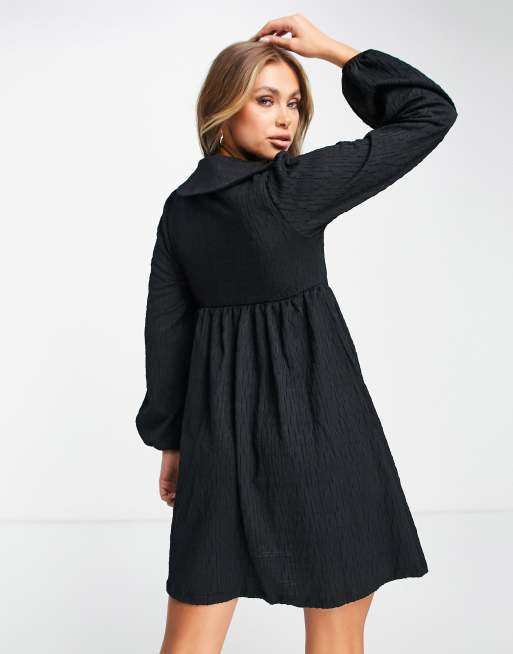 Asos black cheap smock dress