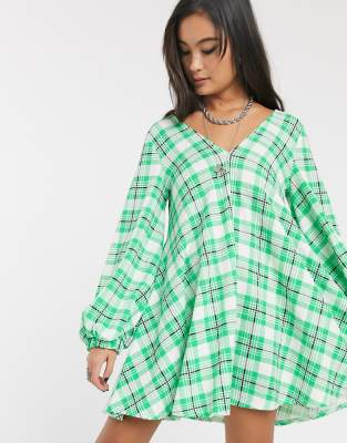 green swing dress