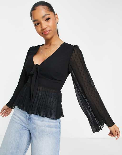 Asos store peplum top