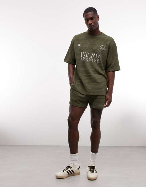 ASOS DESIGN textured set in khaki - view 1
