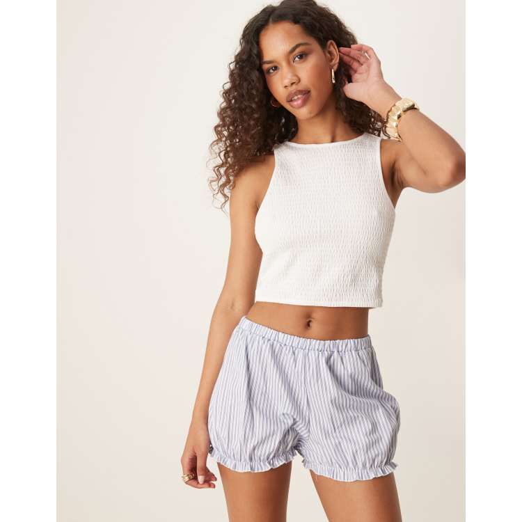 WRYHTライトSHIRRING BORDER CROPPED TANK TOP WRYHTライトSHIRRING BORDER CROPPED TANK TOP WRYHT/SHIRRING