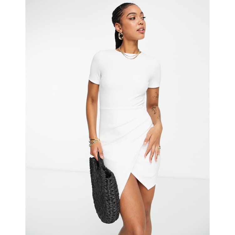 Asos short 2024 white dress