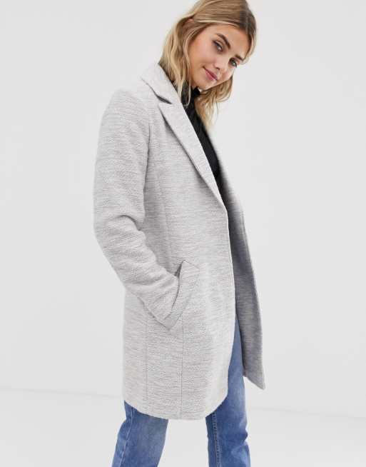 ASOS DESIGN textured slim coat | ASOS