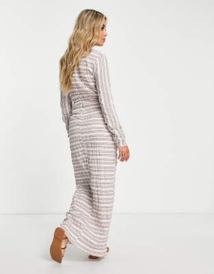 asos striped maxi dress