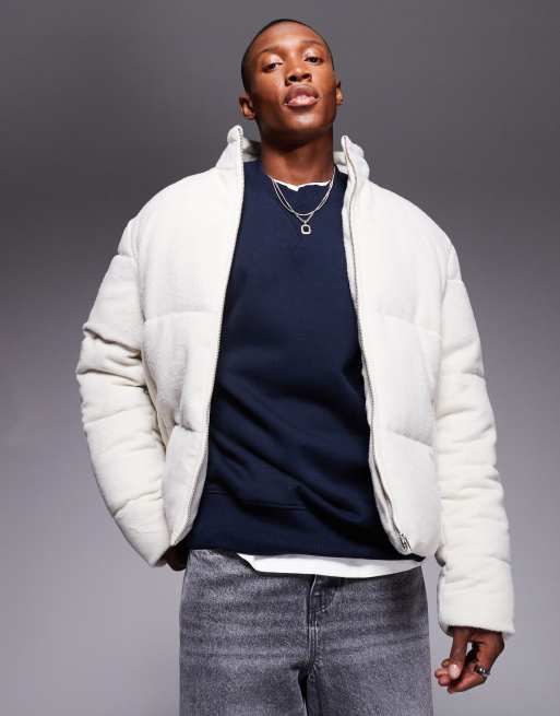 Wool puffer jacket discount