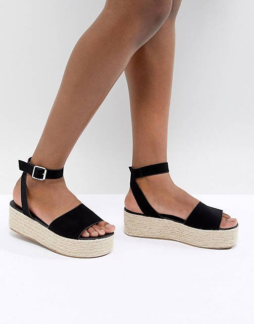 ASOS DESIGN Thear Espadrille Flatform Sandals | ASOS