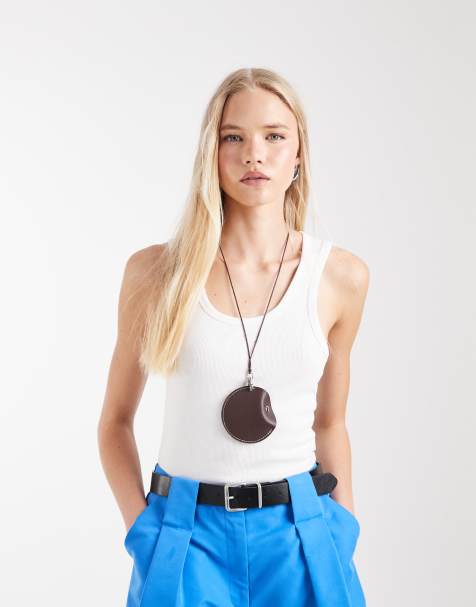 ASOS DESIGN thick binding ribbed scoop neck tank top in white - view 1