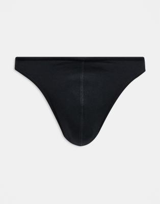 ASOS DESIGN thong in black