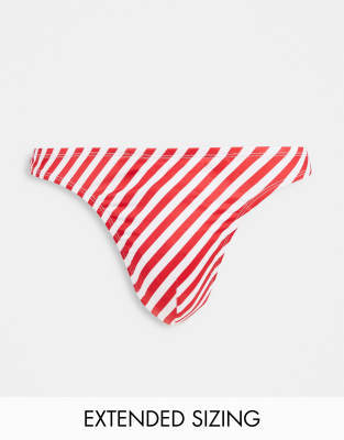 ASOS DESIGN thong with candy stripe