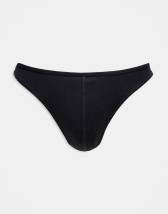 ASOS DESIGN thong with strapping and chain detail