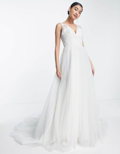 Asos edition princess store wedding dress